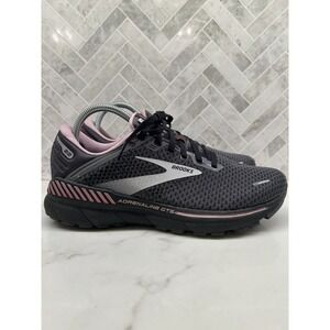 Brooks Adrenaline GTS 22 Running Shoes Women Size 9.5B 9.5 B Gray Pink Sneakers